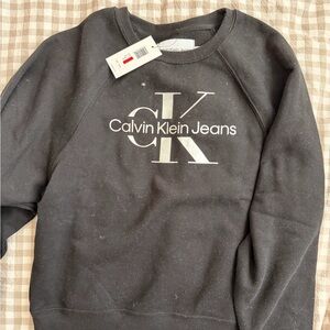 Calvin Klein Charcoal Crewneck Sweater